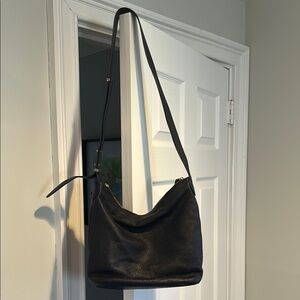 Talbots Black and Blue Hobo Shoulder Bag